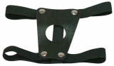 Strap-On Belt w. hollow Dildo Lock Load PU-Leather