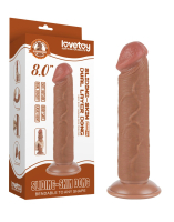Dong Sliding Skin 8-Inch w. screwed Suction Base brown