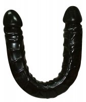 Double Dildo Jelly Ultra Dongs black