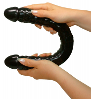 Double Dildo Jelly Ultra Dongs black