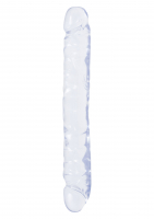 Double-Dildo Crystal Jellies Double Dong 12 Inch transparent
