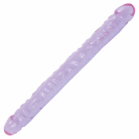 Double-Dildo Crystal Jellies Double Dong 18 Inch purple
