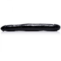 Double Dildo Realistic 17.5 Inch Dong PVC black