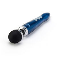 Wand Vibrator rechargeable Doxy 3R blue with 4.5cm Massage Head glossy polished Alu-Titanium Alloy buy cheap