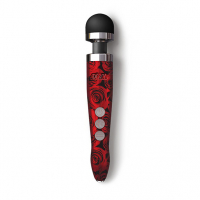 Wand Vibrator rechargeable Doxy 3R w. Rose Pattern powerful & deep Vibrations Wand-Massager strong buy cheap