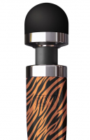 Wand Vibrator rechargeable Doxy 3R w. Tiger Pattern extremely powerful & deep Vibrations small Head 4.5cm buy cheap