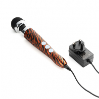 Acquista Doxy Vibratore compatto con bacchetta in alluminio, lega di titanio e motivo a tigre Massaggiatore con testa massaggiante da 4,5 cm da DOXY
