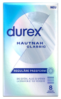 Préservatifs Durex Hautnah Classic, emballage de 8