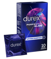 Durex Perfect Glide extra thick & wet Condoms 10 Pc.