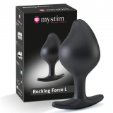 Plug anale E-Stim in silicone Buttplug Rocking-Force Grande