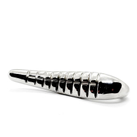 Stainless Steel Dildo ribbed Devils Tongue