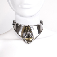 Edelstahl Halsband m. Ring abschliessbar 37.5cm