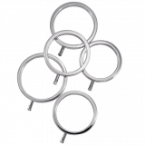 Anelli per il pene Electrosex, set di 5 anelli in alluminio