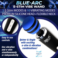 Vibrateur à tige délectrostimulation Blue-Arc 5+10