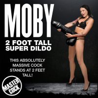 Extremely large Dildo Moby 2-Foot PVC black