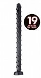 Extreme long Dildo w. spiral waved Shaft 19-Inch