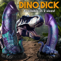 Godemiché fantaisie avec ventouse XL Dino-Dick Silicone