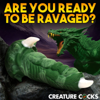 Fantasy Dildo w. Suction-Cup Dragon Claw Silicone Dragon-Finger shaped with white Claw from CREATURE COCKS buy