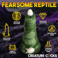 Fantasie-Dildo m. Saugfuss Dragon Claw Silikon grosser grüner Drachendildo mit Klaue von CREATURE COCKS kaufen