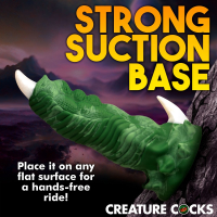 Gode fantaisie avec ventouse Dragon Claw Silicone Gode Monster 7.1cm diamètre de CREATURE COCKS à vendre