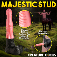 Fantasy Dildo w. Suction-Cup Giant Centaur Silicone huge Horse-Dildo with Balls 27cm Shaft by CREATURE COCKS buy