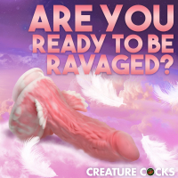 Fantasy Dildo w. Suction-Cup Pegasus Pecker Silicone pink-white winged Dong with Bumps & Grooves buy cheap