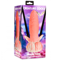 Fantasy Dildo w. Suction-Cup Pegasus Pecker Silicone thick phallic Dong w. Bumps & Grooves by CREATURE COCKS buy