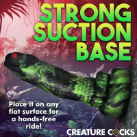 Fantasy Dildo w. Suction-Cup Phyton Silicone Snake-Dildo green-black-red by CREATURE COCKS buy cheap