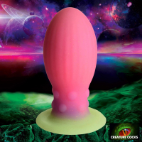 Fantasy Dildo w. Suction Base XL Xeno Egg fluorescent Silicone