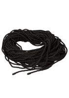 Bondage-Rope Cotton Polyester Scandal BDSM Rope black 50M 6.5mm