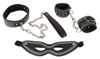 Bondage-Kit w. Rhinestones TPU-Leather 5-Pieces