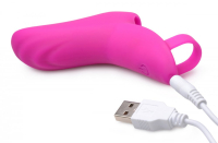 Fingervibrator 7X Bang-Her Pro Silikon pink 3-Speed & 7-Modi mit Fingerhülse von FRISKY SEXTOYS kaufen