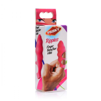 Fingervibrator Bang-Her Silikon pink gewellter Fingerüberzug m .Einweg-Kugelvibrator von FRISKY SEX-TOYS kaufen