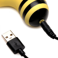 Vibratore da dito e succhia clitoride Sucky Bee in silicone 5 modalità di aspirazione e 10 modalità di vibrazione giallo-nero ricaricabile acquistare a buon mercato