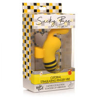 Acquista il vibratore da dito e il succhia clitoride Sucky Bee in silicone 5 modalità di aspirazione e 10 velocità da SHEGASM