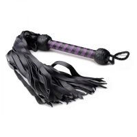 Flogger Whip Deerskin Premium black-purple