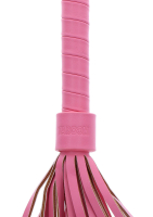 Flogger Whip Taboom Malibu PU-Leather pink-gold stylish BDSM-Whip w. golden Metal Details from TABOOM buy cheap
