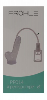 Fröhle Vacuum Penis Pump w. Piston Handle & Testicles Condom