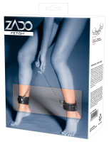 Fussgelenkfesseln Leder gepolstert m. Kette Zado verstellbar schwarzes Rindsleder von ZADO günstig kaufen