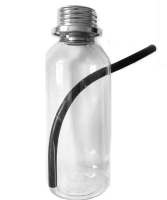 Gas Mask Bottle w. Hose Bubbler-Bottle