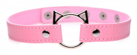 Halsband Kinky Kitty Kunstleder pink