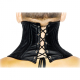 acheter corset cervical postural collier & bonnet de bouche en cuir combinaison de STRICT LEATHER renforcé par des baguettes réglables