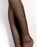 Hold-up Stockings w. Embroidery Ballerina 2212 with Ornaments in Baroque-Style highly elastic from RIMBA buy cheap
