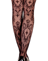 Hold-up Stockings w. Embroidery Ballerina 2221 exceptional Baroque-Style embroidered @Top & Feet from RIMBA buy