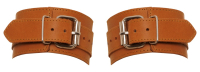Wrist Cuffs Buffalo Leather light brown by Buckle Closure adjustable from ZADO buy cheap