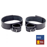 Handgelenk-Oberschenkel Fesselkombination Leder mit gerundeten Kanten per Schnallen einstellbar von THE RED kaufen