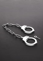 Handcuffs w. 30cm Chain Stainless Steel