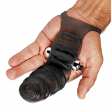 Glove with Vibration Double Finger Banger Black