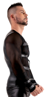 Harness-Shirt langarm Netz & Mattlook aufgesteppte Harness-Front hinten Mattlook & Ringe mit Fesselkettchen kaufen