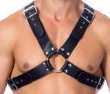 Leather Chest Harness w. 4 Buckles Classic